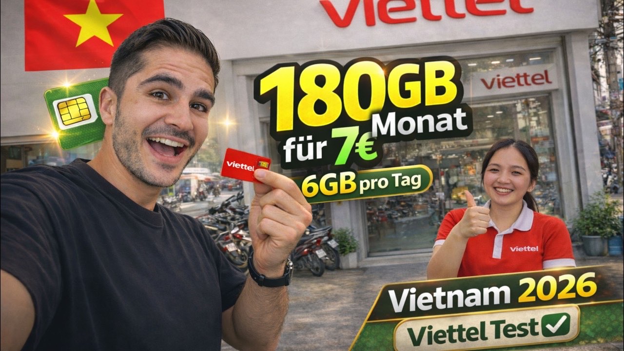 Vorschaubild des Videos: Leben in Vietnam 2026: SIM Karte, Internet Kosten & Alltag in Da Nang